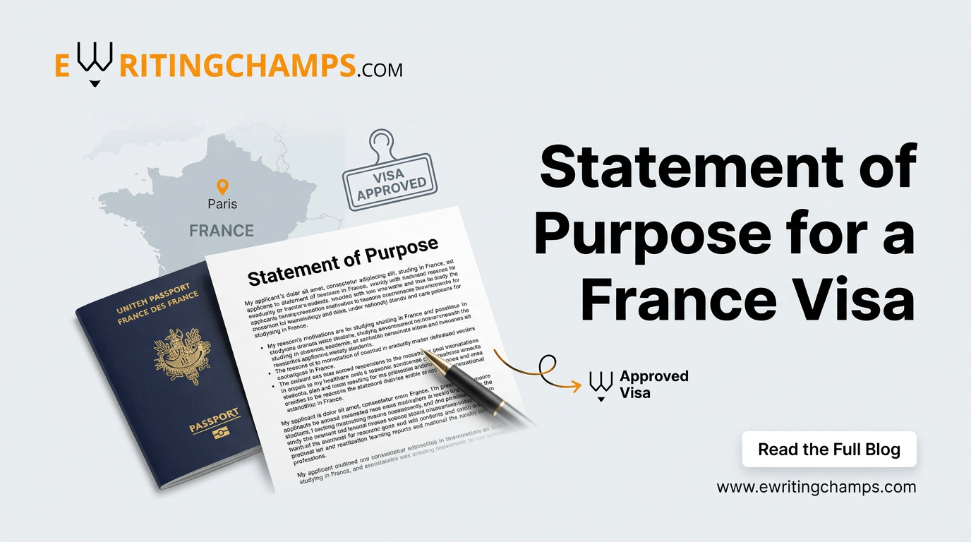 statement of purpose for a France visa