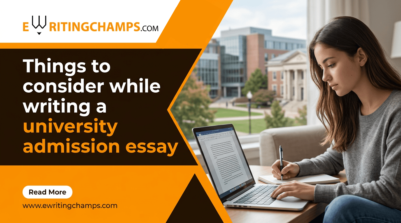 Things to consider while writing a university admission essay