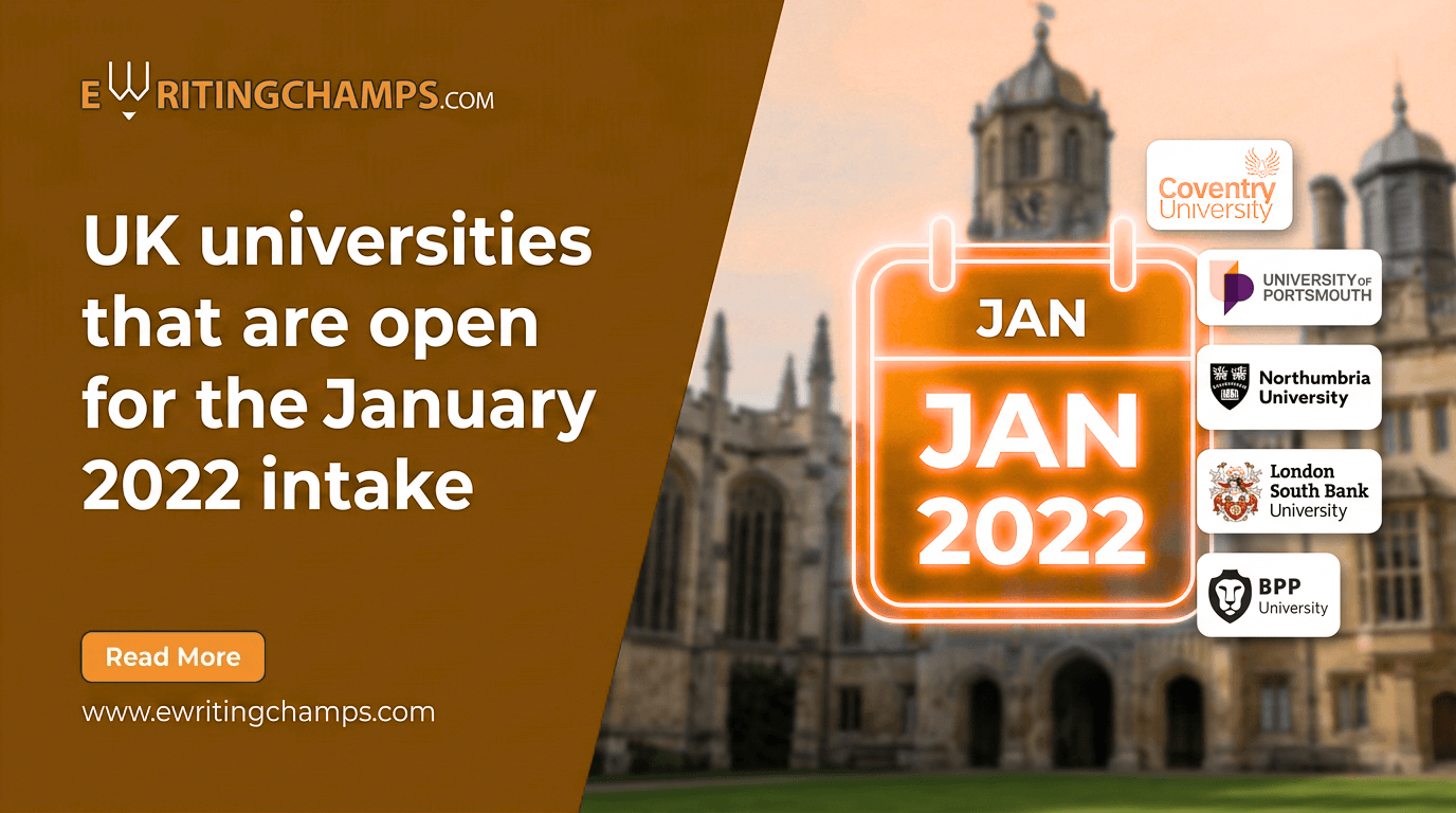 UK universities that are open for January 2022 intake