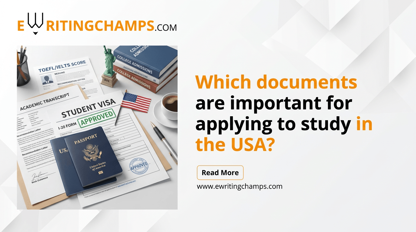 Which documents are important for applying to study in usa?